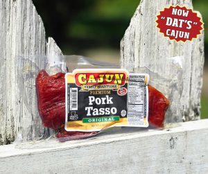 package of Cajun Family Traditions brand pork tasso