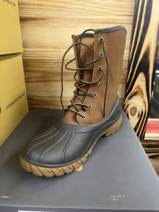 rain boot on display