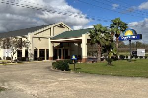 hotel front with Days Inn sign
