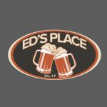 Ed's Place Logo with two foamy beers