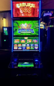 video poker machine lit up