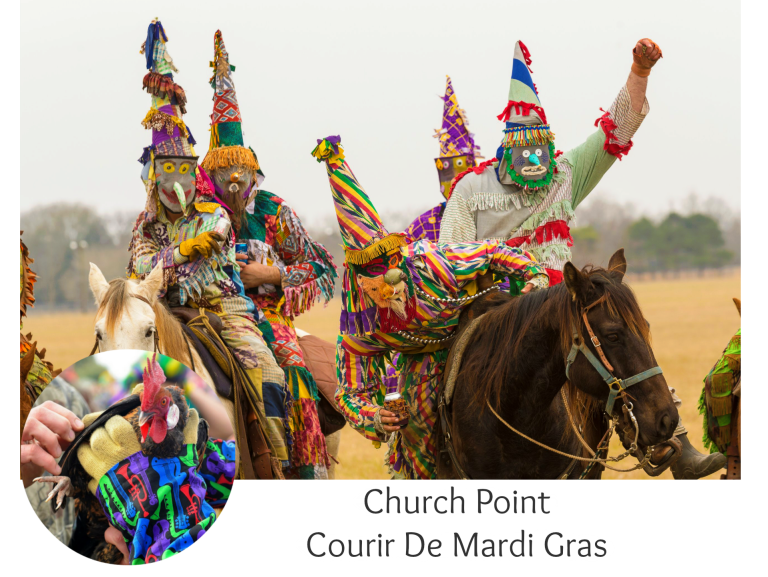Courir de Mardi Gras/Church Point LA, 70525 - acadiatourism.org