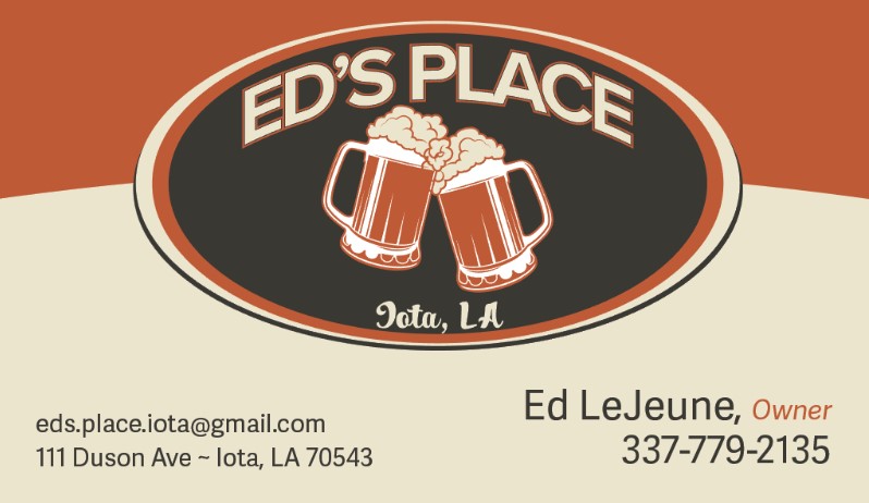 Ed's Place logo with two beer mugs in a circle
