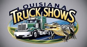 Louisiana Truck Shows Logo with big rig and alligator