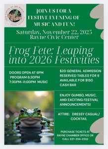Frog Fete Informational Flyer