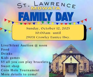 flyer for a church family day
