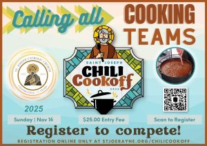 Chili Cookoff Informational Flyer, includes QR Code