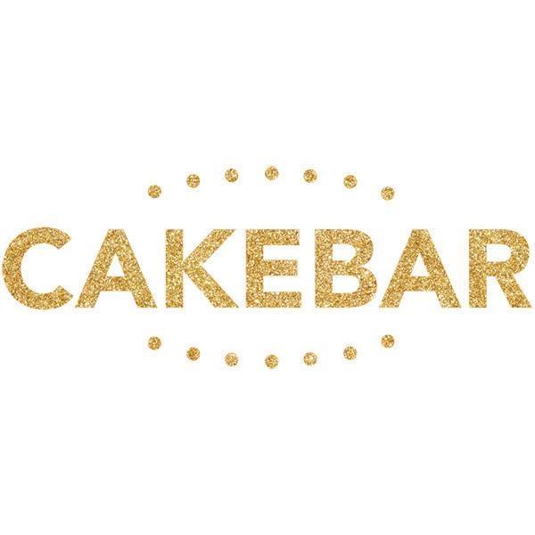 CAKEBAR LOGO, golden letters