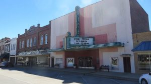 Historic downtown image with Rice Marquis sign in the foreground