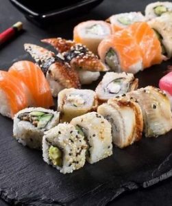 assorted sushi