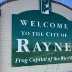 Rayne, Louisiana welcome sign