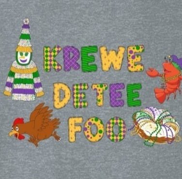 Krewe De Tee Foo Mardi Gras design