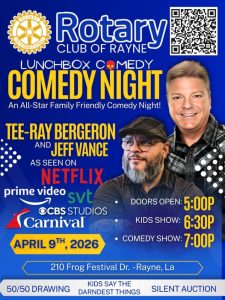 Comedy night informational flyer