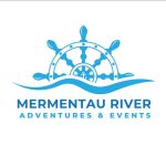 Mermentau River Adventures logo featuring ship wheel