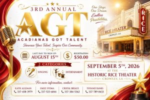 Informational Flyer promoting Acadiana's Got Talent