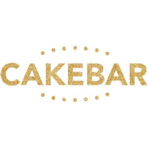 CAKEBAR LOGO, golden letters