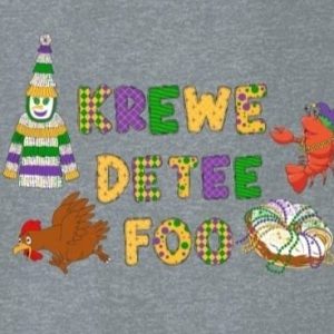 Krewe De Tee Foo Mardi Gras design