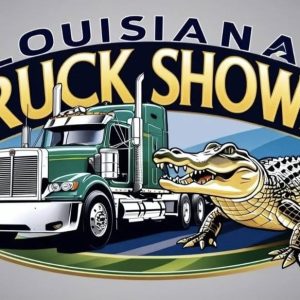 Louisiana Truck Shows Logo with big rig and alligator