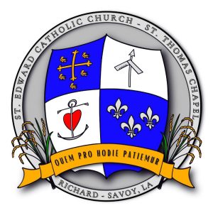 church crest for St. Edward Catholic Church