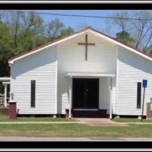 white wooden church building