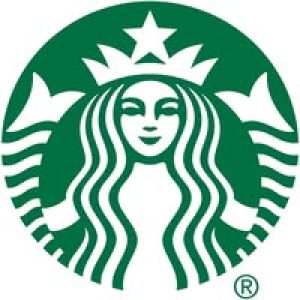 starbucks logo, green background