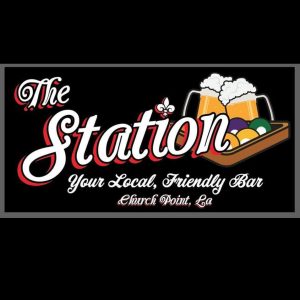The Station Bar Logo with two mugs of beer